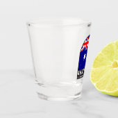 Verre A Shot Emblème du drapeau australien Vintage (Gauche)
