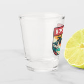 Verre A Shot Emblème rétro de Boracay Philippines (Gauche)