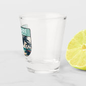 Verre A Shot Emblème rétro des Antilles néerlandaises Bonaire (Droite)