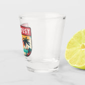 Verre A Shot Emblème rétro Key West Florida (Droite)