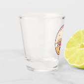 Verre A Shot Emblème Skyline de Cannes France (Gauche)