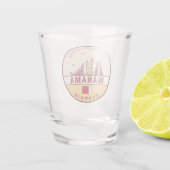 Verre A Shot Emblème Skyline de Manama à Bahreïn (Dos)