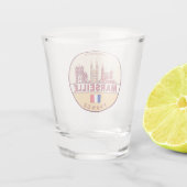 Verre A Shot Emblème Skyline de Marseille France (Dos)