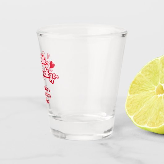 Verre A Shot Embrasse la miss au revoir Pink Bachelorette (Droite)