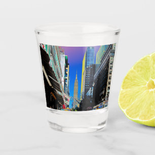 Verre A Shot Empire State Building de la 42e affiche de St New