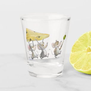 Verre A Shot Emporter le fromage (avec olives)