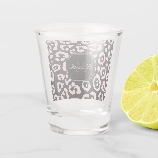 Verre A Shot Empreinte de léopard mignon (Dos)