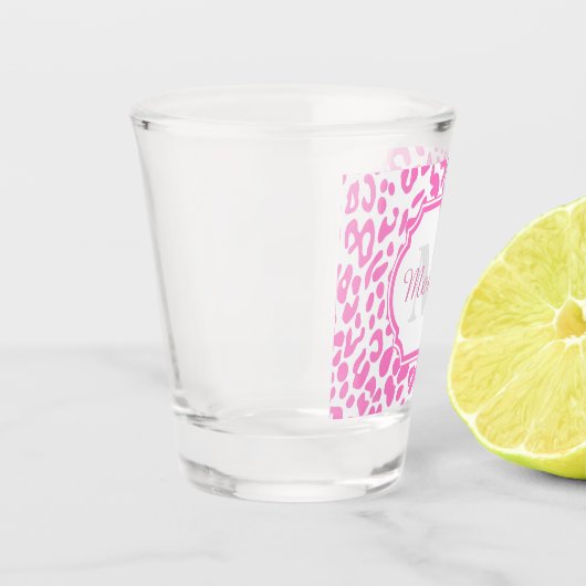 Verre A Shot Empreinte de léopard rose (Gauche)