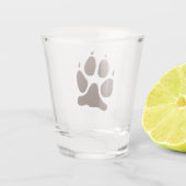 Verre A Shot Empreinte de patte de loup (Dos)