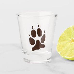 Verre A Shot Empreinte de patte de loup