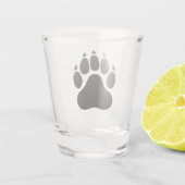 Verre A Shot Empreinte de patte de l'ours noir (Dos)