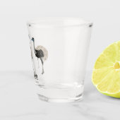 Verre A Shot Emus Bird Lovers Personnalisé (Droite)