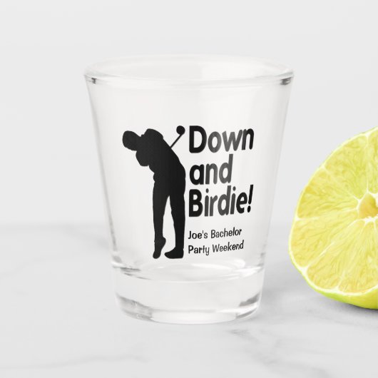 Verre A Shot En bas et Birdie (Devant)