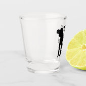 Verre A Shot En bas et oiseau (Gauche)