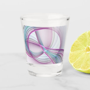 Verre A Shot En Mouvement, Art Fractal Abstrait Coloré Moderne