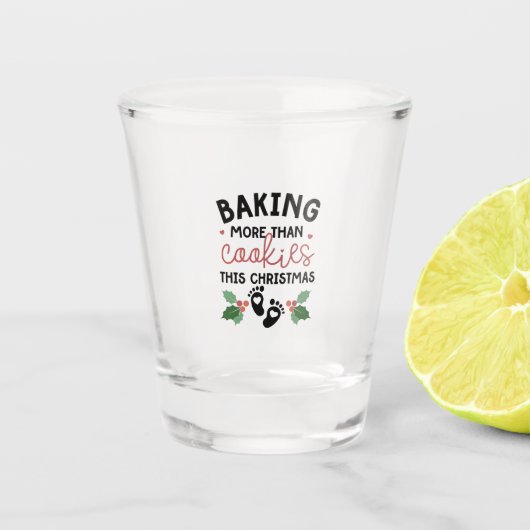 Verre A Shot Enceinte : Plus que des biscuits à Noël (Devant)