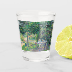 Verre A Shot Enfants attablés dans le jardin Camille Pissarro
