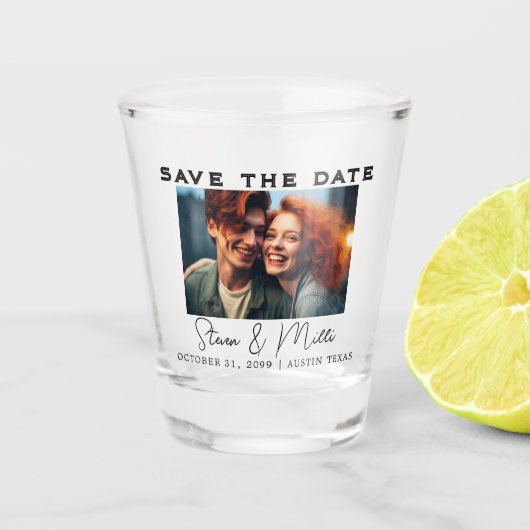 Verre A Shot Enregistrer la date (Devant)