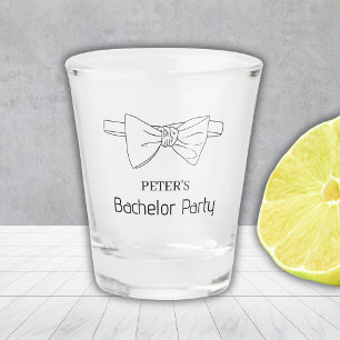 Verre A Shot Enterrement de vie de garçon Cravate papillon pers