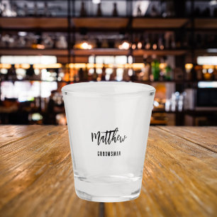 Verre A Shot Enterrement de vie de garçon de témoin