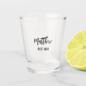 Verre A Shot Enterrement de vie de garçon du garçon d'honneur (Devant)