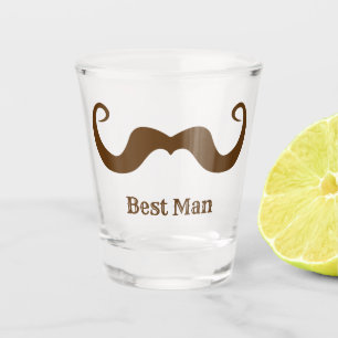 Verre A Shot Enterrement de vie de garçon / mariage moustache b