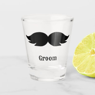 Verre A Shot Enterrement de vie de garçon / mariage moustache n