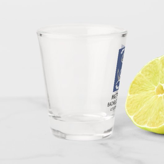 Verre A Shot Enterrement de vie de garçon nautique Ancre (Gauche)