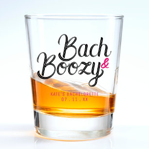 Verre A Shot Enterrement de vie de jeune fille Bach & Boozy noi