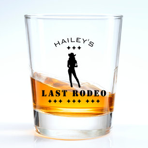 Verre A Shot Enterrement de vie de jeune fille Cowgirl Rodeo Ma
