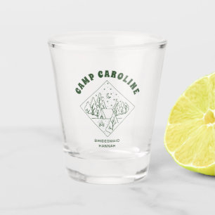 Verre A Shot Enterrement de vie de jeune fille en camping perso