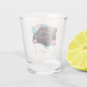 Verre A Shot Enterrement de vie de jeune fille flamant rose ID9 (Dos)