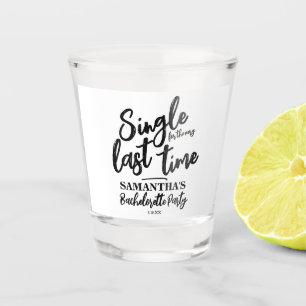 Verre A Shot Enterrement de vie de jeune fille minimaliste  