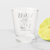 Verre A Shot Enterrement de vie de jeune fille personnalisé à L (Dos)