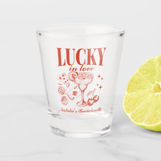 Verre A Shot Enterrement de vie de jeune fille personnalisé à L (Devant)