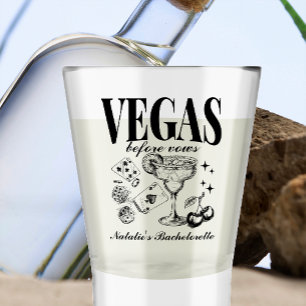 Verre A Shot Enterrement de vie de jeune fille personnalisé à L