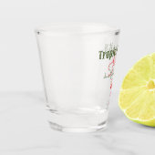 Verre A Shot Enterrement de vie de jeune fille Rose Tropical Ch (Gauche)