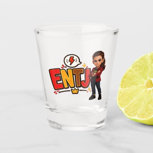 Verre A Shot ENTJ — A Conquistadora Visionária (Devant)