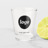 Verre A Shot Entreprise de logo et texte simple (Devant)
