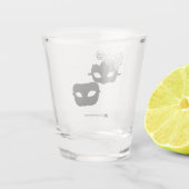 Verre A Shot ÉPARGNER Une Paire De Masques Masqués (Dos)