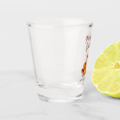 Verre A Shot Épice citrouille - Feuillage de fin et d'automne (Gauche)