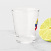 Verre A Shot Equateur flag and map (Gauche)