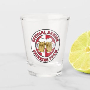 Verre A Shot Équipe danoise de boisson officielle