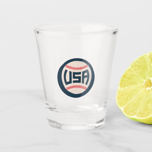 Verre A Shot Équipe de baseball USA (Devant)