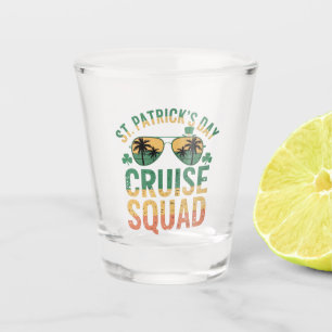 Verre A Shot Équipe de croisière de la Saint-Patrick drôle de f