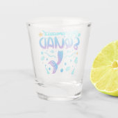 Verre A Shot Équipe De Sirène De L'Anniversaire (Dos)