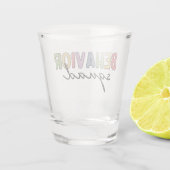 Verre A Shot Équipe du comportement | Thérapiste comportemental (Dos)