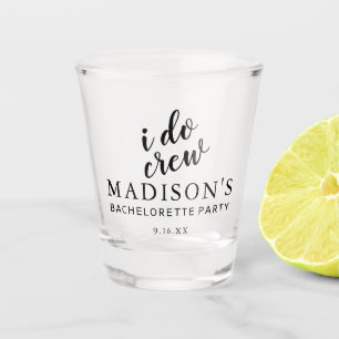 Verre A Shot Équipe du 'Je Dis Oui'  Mariage personnalisé