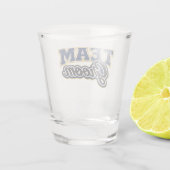 Verre A Shot Équipe Marié Gras Fête de Mariage (Dos)