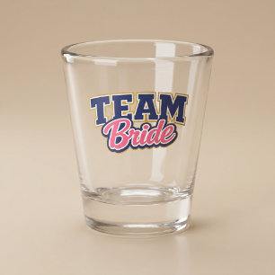 Verre A Shot Équipe Mariée Fête de Mariage Élégante